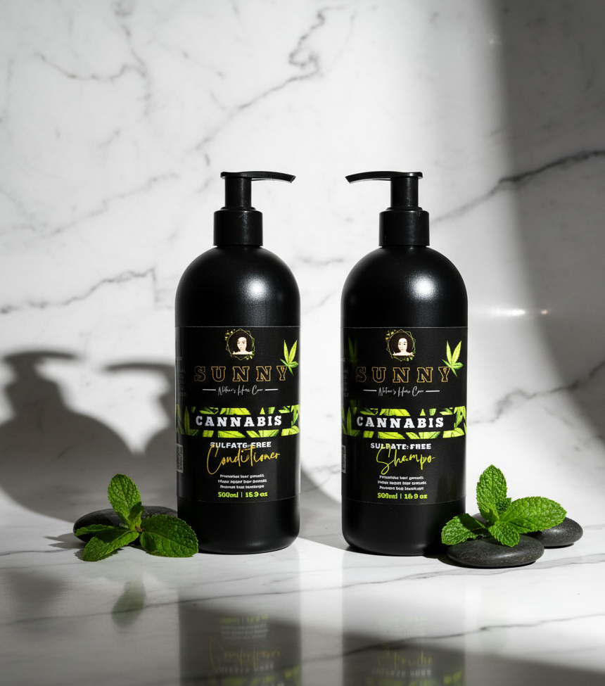 Sulfate-Free Cannabis Shampoo & Conditioner